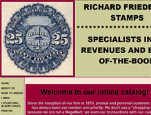 Tablet Screenshot of friedbergstamps.com